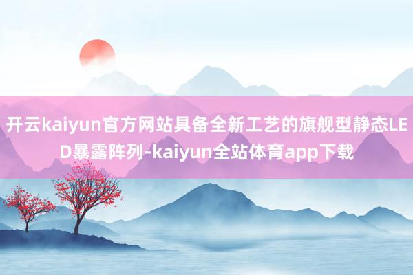 开云kaiyun官方网站具备全新工艺的旗舰型静态LED暴露阵列-kaiyun全站体育app下载